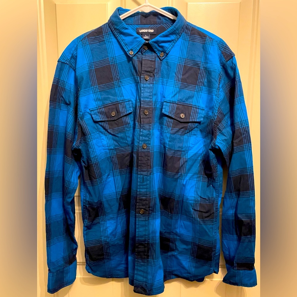 Land’s End Men’s Flannel Size Large